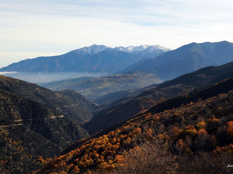 Vue Panoramique Canigou depuis les gîtes