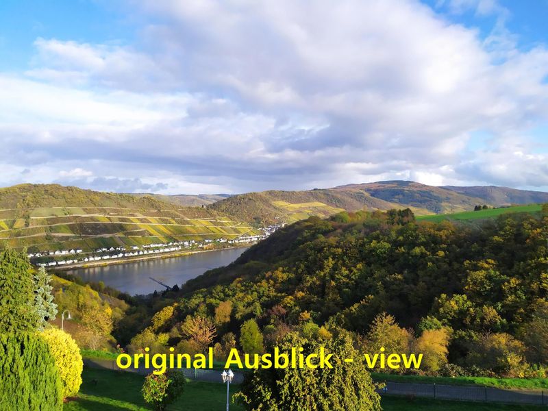 Ausblick aus dem Fenster. Original Ausblick