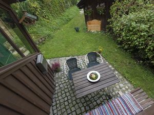 Jagdhaus, Bad Aussee, Terrasse mit Garten