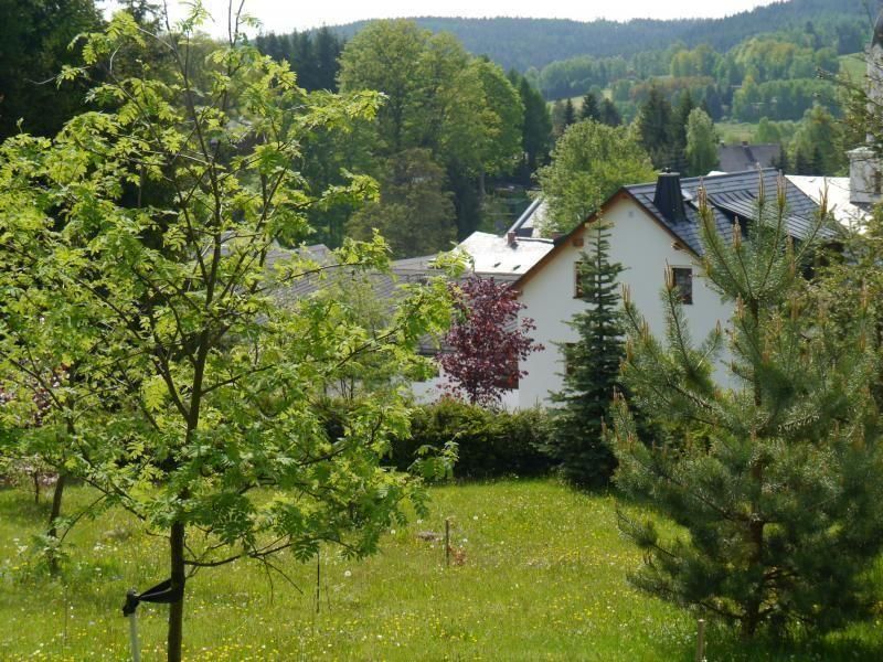 Außenansicht des Gebäudes. Gästehaus Siebert mitten im Grünen