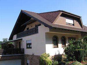 Blick auf die Ferienwohnung im 1. Stock