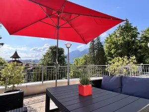 Terrasse mit Bergblick Terrasse mit Bergblick