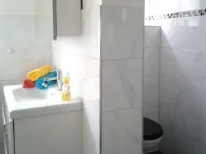 Bad mit abgetrentem WC (ohne Türe)
