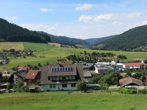 Ausblick aus dem Fenster. Panoramablick