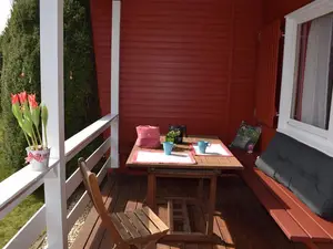 Veranda neben dem Eingang Veranda neben dem Eingang