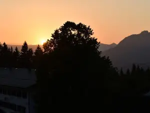 Sonnenuntergang Balkonblick Sonnenuntergang Balkonblick