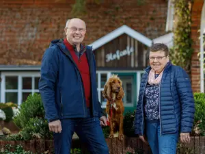 Ulrike und Johannes mit Lissy Ulrike und Johannes mit Lissy