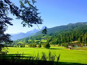 Blick vom Reitweg zum Watzmann