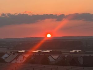 Sonnenuntergang Haus