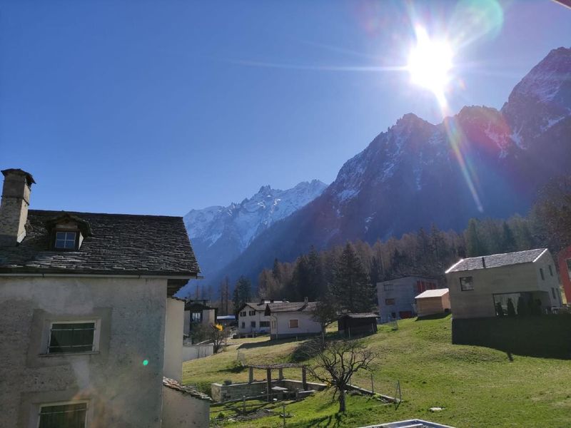 Bergpanorama aus dem Garten