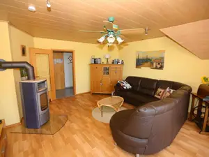 Wohnzimmer mit Kaminofen