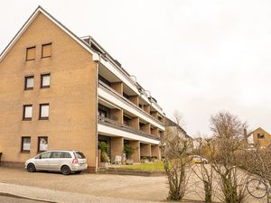 Rückseite des Hauses mit den Balkonen