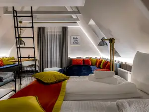 Kombinierbarer Wohn- und Schlafraum