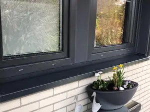 Blick auf Küche und Badezimmer