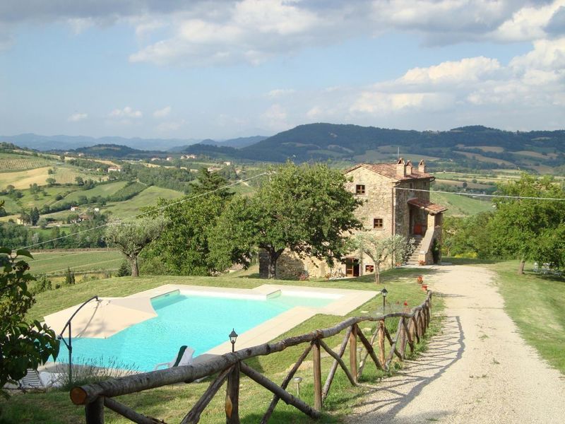 Villa Acaderospi und der Pool