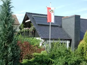 Blick aufs Haus