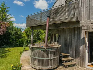 Ferienhaus Stahl - Dornstetten - Terrasse mit Hot Tub