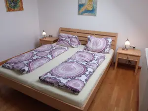 Terrassenblick Schlafzimmer