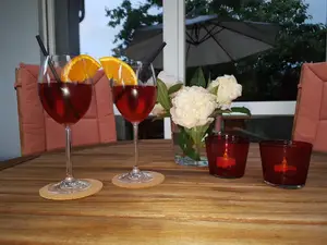 Abendstimmung auf der Terrasse Abendstimmung auf der Terrasse