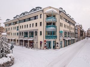 Hotelansicht im Winter