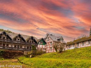 Mühle im Abendrot