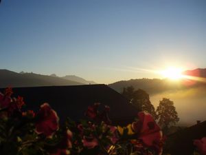 Sonnenaufgang Blick vom Appartement