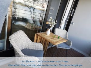 Balkon mit gemütlicher Sitzecke