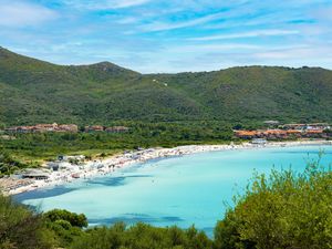 Ein Blick auf den Strand von Marinella