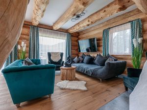 Wohnzimmer im Blockhaus