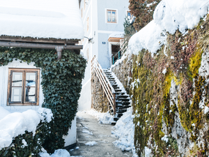 Hallstatt Hideaway Haupteingang Winter