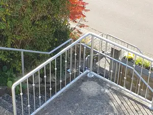 Treppenaufgang zum Haus von oben gesehen Treppenaufgang zum Haus von oben gesehen