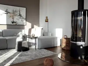 Wohnbereich. Kamin