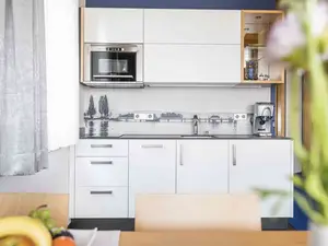 Ferienwohnung - Wohnzimmer mit Küchenzeile