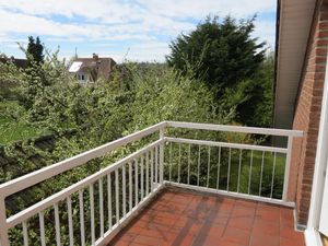 Südbalkon mit Blick in die Gärten