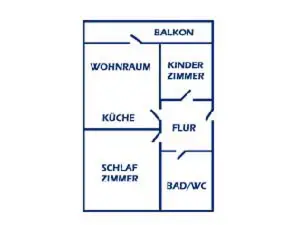 Grundriss der Wohnung