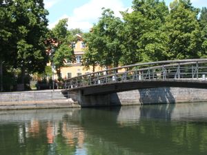 Blick auf die Mühleninsel