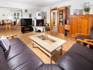 Wohnzimmer mit Kaminofen