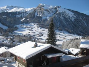 Sicht vom Balkon Winter