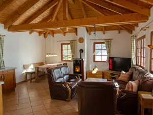 Wohnzimmer Ferienhaus Mondschein