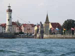 Hafeneinfahrt von Lindau von See