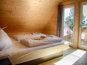 Schlafzimmer mit Wasserbett Obergeschoss "Zum Schlossbrunnen"