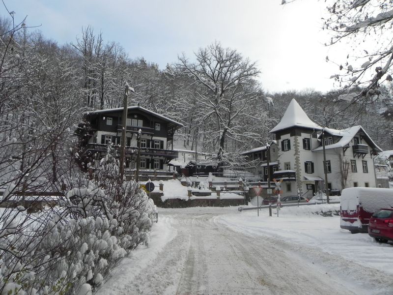 Unsere Pension im Winter