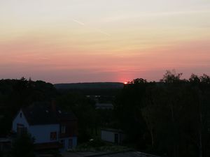 Sonnenuntergang vom Balkon