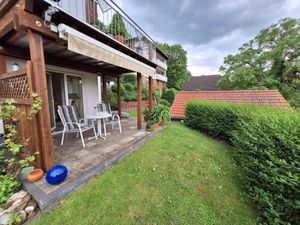 Terrasse mit Gartenblick