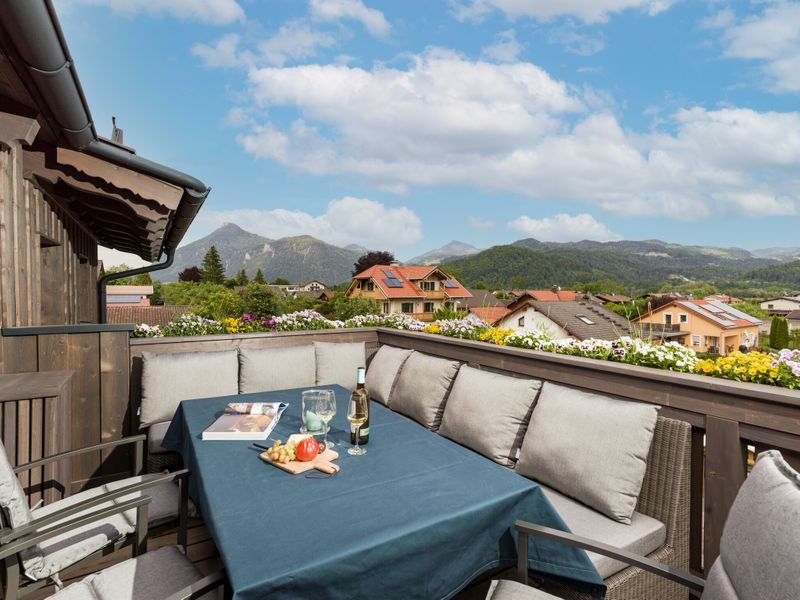 Balkon mit wunderschöner Aussicht