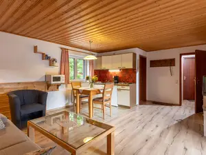 Wohnbereich in der 51 qm Ferienwohnung