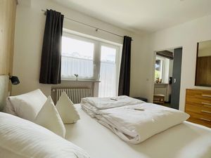 Schlafzimmer -Bergblick vom Bett aus