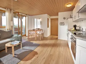 Wohn- und Esszimmer mit Küchenzeile