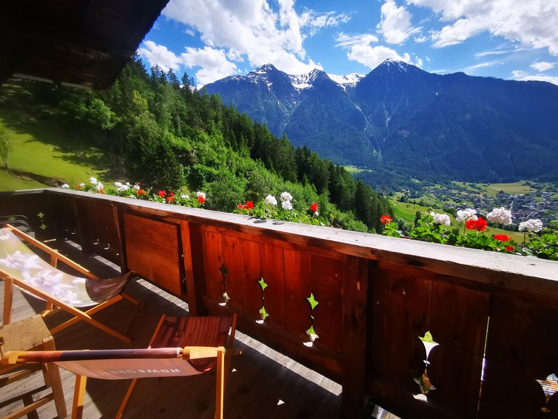 Bergblick von Balkon Ferienwohnung