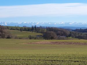 Wanderung im Ortsteil Schienen - Luftkurort - Im Hintergrund die Churfisten